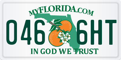 FL license plate 0466HT