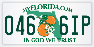 FL license plate 0466IP