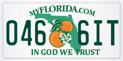 FL license plate 0466IT