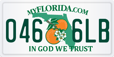 FL license plate 0466LB