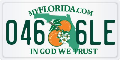 FL license plate 0466LE