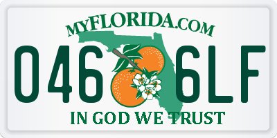FL license plate 0466LF
