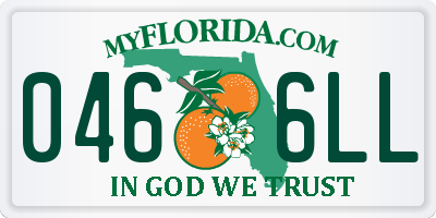 FL license plate 0466LL