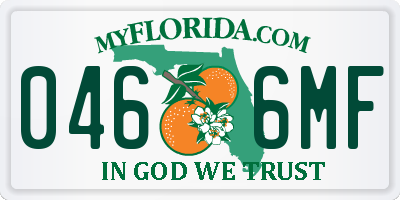 FL license plate 0466MF