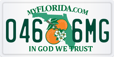 FL license plate 0466MG