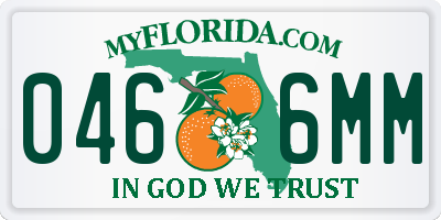 FL license plate 0466MM
