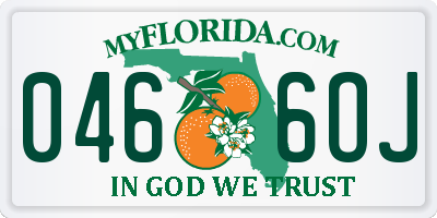 FL license plate 0466OJ