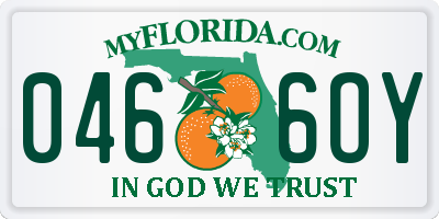FL license plate 0466OY
