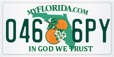 FL license plate 0466PY