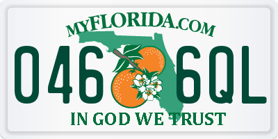 FL license plate 0466QL