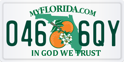 FL license plate 0466QY
