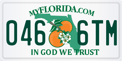 FL license plate 0466TM