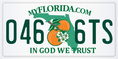 FL license plate 0466TS