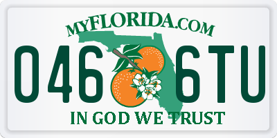 FL license plate 0466TU