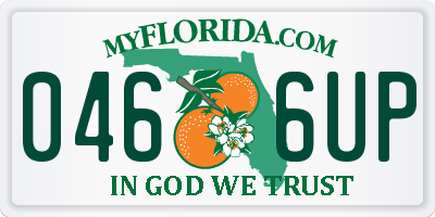 FL license plate 0466UP
