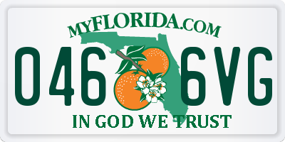 FL license plate 0466VG