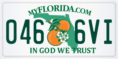 FL license plate 0466VI