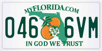 FL license plate 0466VM