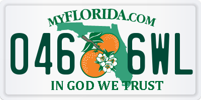 FL license plate 0466WL