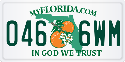 FL license plate 0466WM