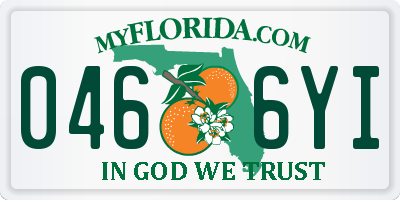 FL license plate 0466YI