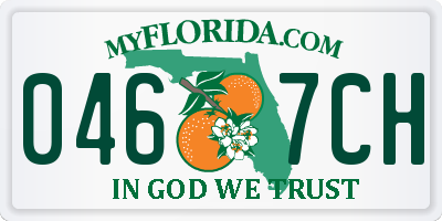 FL license plate 0467CH