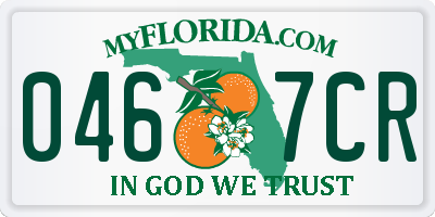 FL license plate 0467CR
