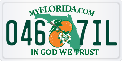 FL license plate 0467IL