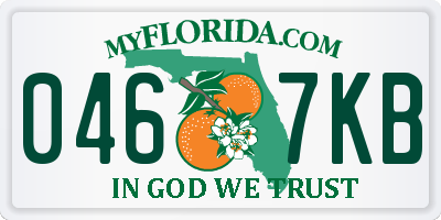 FL license plate 0467KB