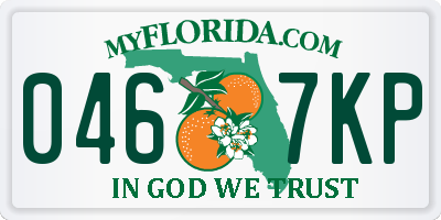 FL license plate 0467KP