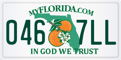 FL license plate 0467LL