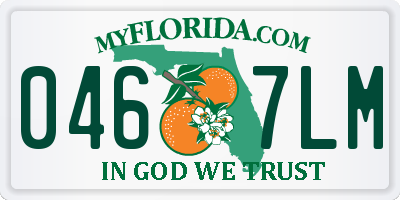 FL license plate 0467LM