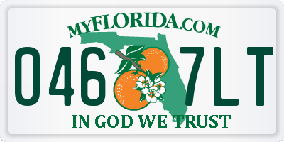 FL license plate 0467LT
