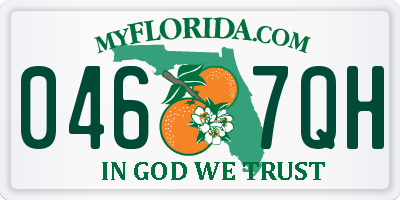 FL license plate 0467QH