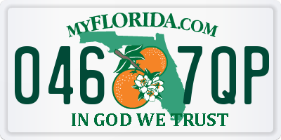 FL license plate 0467QP
