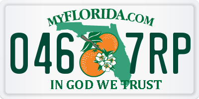 FL license plate 0467RP