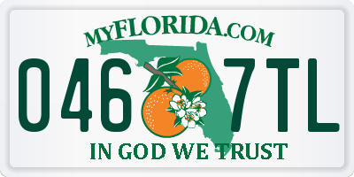 FL license plate 0467TL