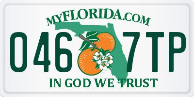 FL license plate 0467TP