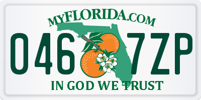 FL license plate 0467ZP
