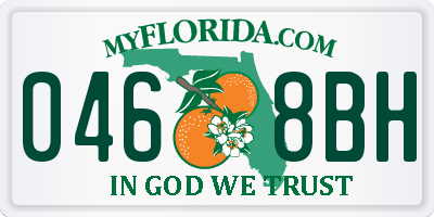 FL license plate 0468BH