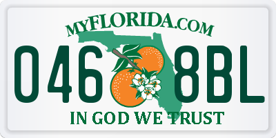 FL license plate 0468BL