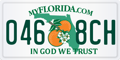 FL license plate 0468CH