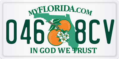 FL license plate 0468CV