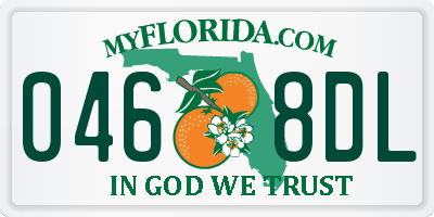 FL license plate 0468DL