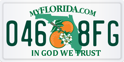FL license plate 0468FG