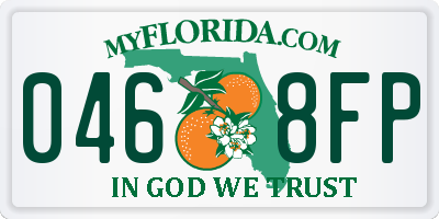 FL license plate 0468FP