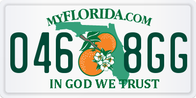 FL license plate 0468GG
