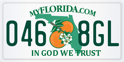 FL license plate 0468GL
