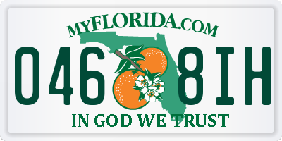 FL license plate 0468IH