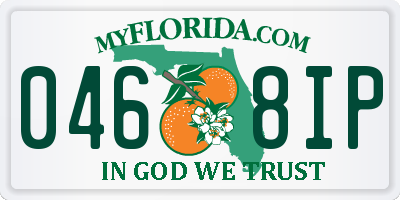 FL license plate 0468IP
